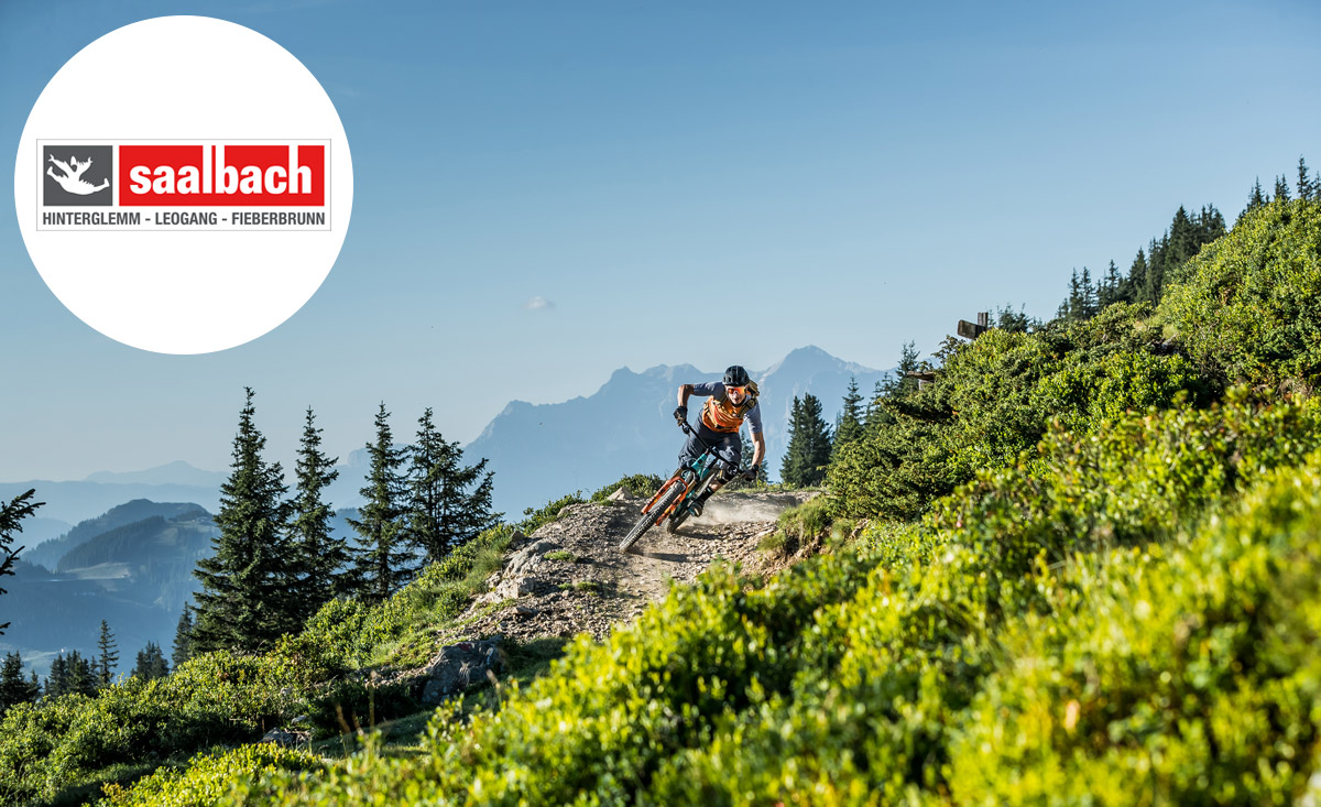 Singletrail biken im Bikepark in Saalbach Hinterglemm in Salzburg - copyright Hansi Heckmair