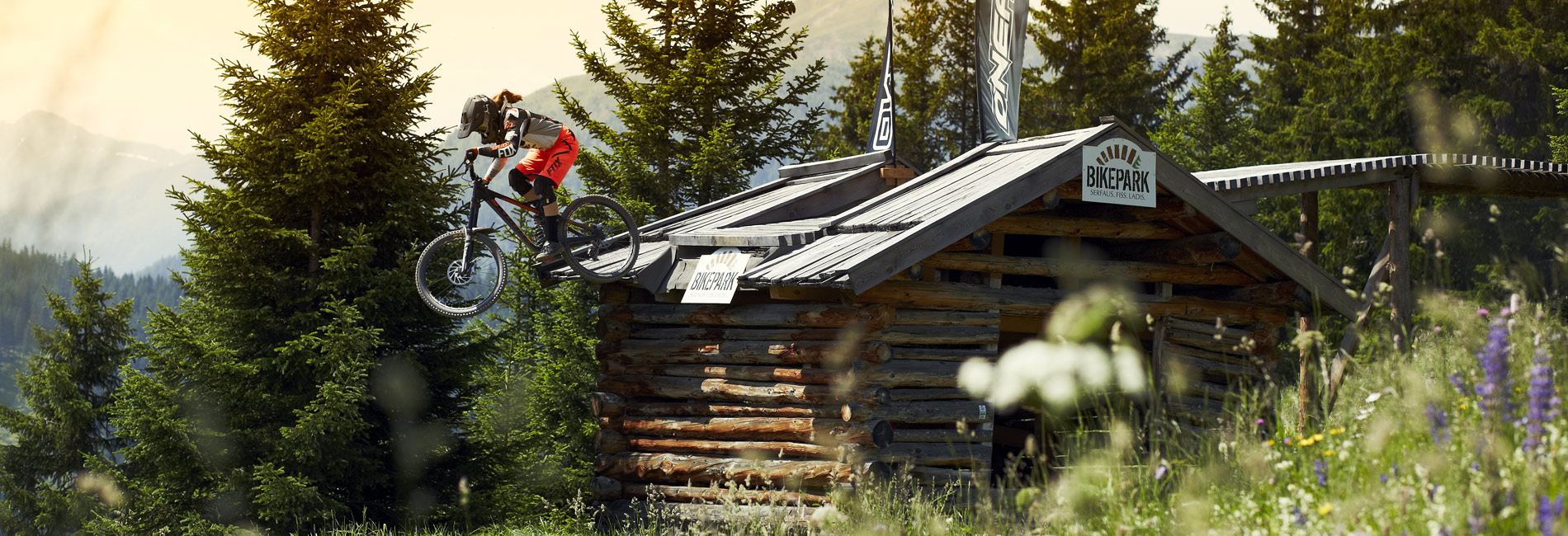 Biken Serfaus Fiss Ladis Tirol - Action mit dem Bike - copyright Christian Waldegger