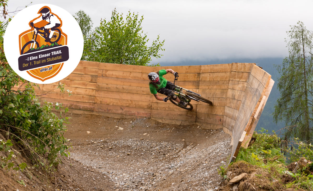 Wallride im Bikepark EinsEinser und ZweiZweier in Tirol - copyright Christoph Malin