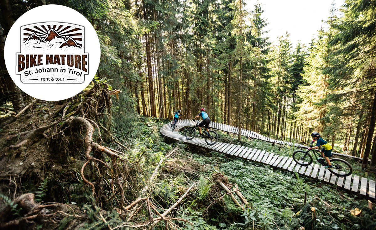 Bikepark St. Johann - Singletrail Harschbichl in Tirol - copyright Mirja Geh